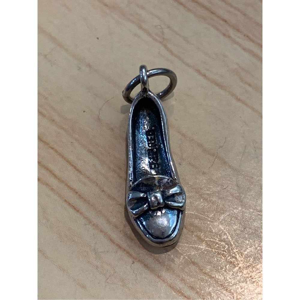 Vintage .925 Loafer Shoe Sterling Silver Jewelry Charm